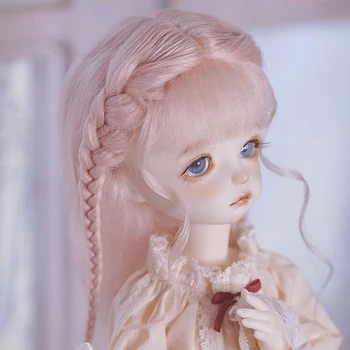 D04-A958 детска играчка BJD DD SD MSD 1/6 кукла Аксесоари перука Розово сладко косичка коса, 1 бр.