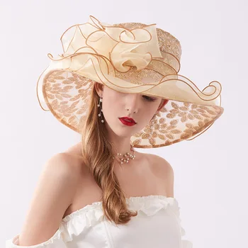 сватбена шапка с пайети уводна част mariage femme facinator шапки златисто-черен за жени елегантна сватбена шапка на сватбени аксесоари 2020